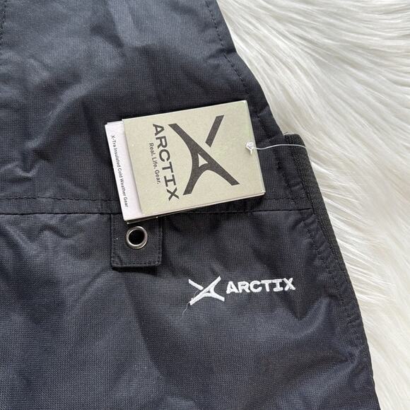 Arctix Black Kids Insulated Snow Bib Overalls - Picture 6 of 10